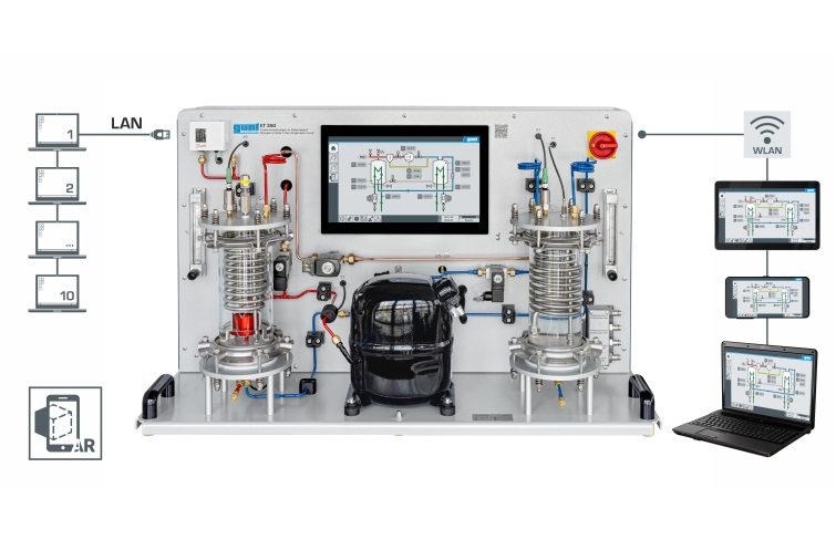 Changes of state refrigeration trainer